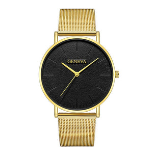 Hot Sale Ultra-thin Women's Watch 2019 Men's Watch Luxury Saat Rose Gold Mesh Stainless Steel Women's Watches Female Male Clock