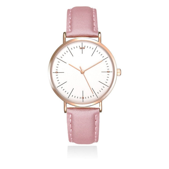 Luxury Simple Women's Watches Fashion Casual Motion Women Watch Ladies Quartz Leather Wristwatch Romantic Clock Montre Femme