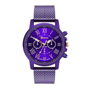 Hot Selling GENEVA Women's Casual Silicone Strap Quartz Watch Top Brand Girls Bracelet Clock WristWatch Women Relogio Feminino