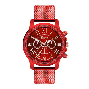 Hot Selling GENEVA Women's Casual Silicone Strap Quartz Watch Top Brand Girls Bracelet Clock WristWatch Women Relogio Feminino