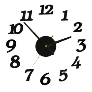 wall clock digital watch home clocks Living Room sticker home decor relojes adhesivos decorativos para paredes