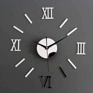 wall clock digital watch home clocks Living Room sticker home decor relojes adhesivos decorativos para paredes