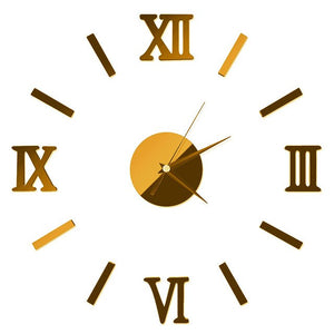 wall clock digital watch home clocks Living Room sticker home decor relojes adhesivos decorativos para paredes