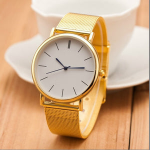 2019 Luxury Women Metal Mesh Watch Simplicity Classic Wrist Fashion Casual Quartz High Quality Women's Watches Relogio Masculino