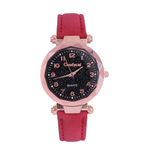 Luxury Women's Watches Fashion Starry Sky Ladies Women Watches Casual Leather Quartz Wrist Watch relogio feminino zegarek damski