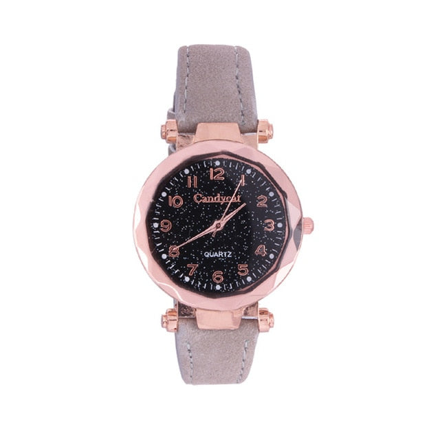 Luxury Women's Watches Fashion Starry Sky Ladies Women Watches Casual Leather Quartz Wrist Watch relogio feminino zegarek damski